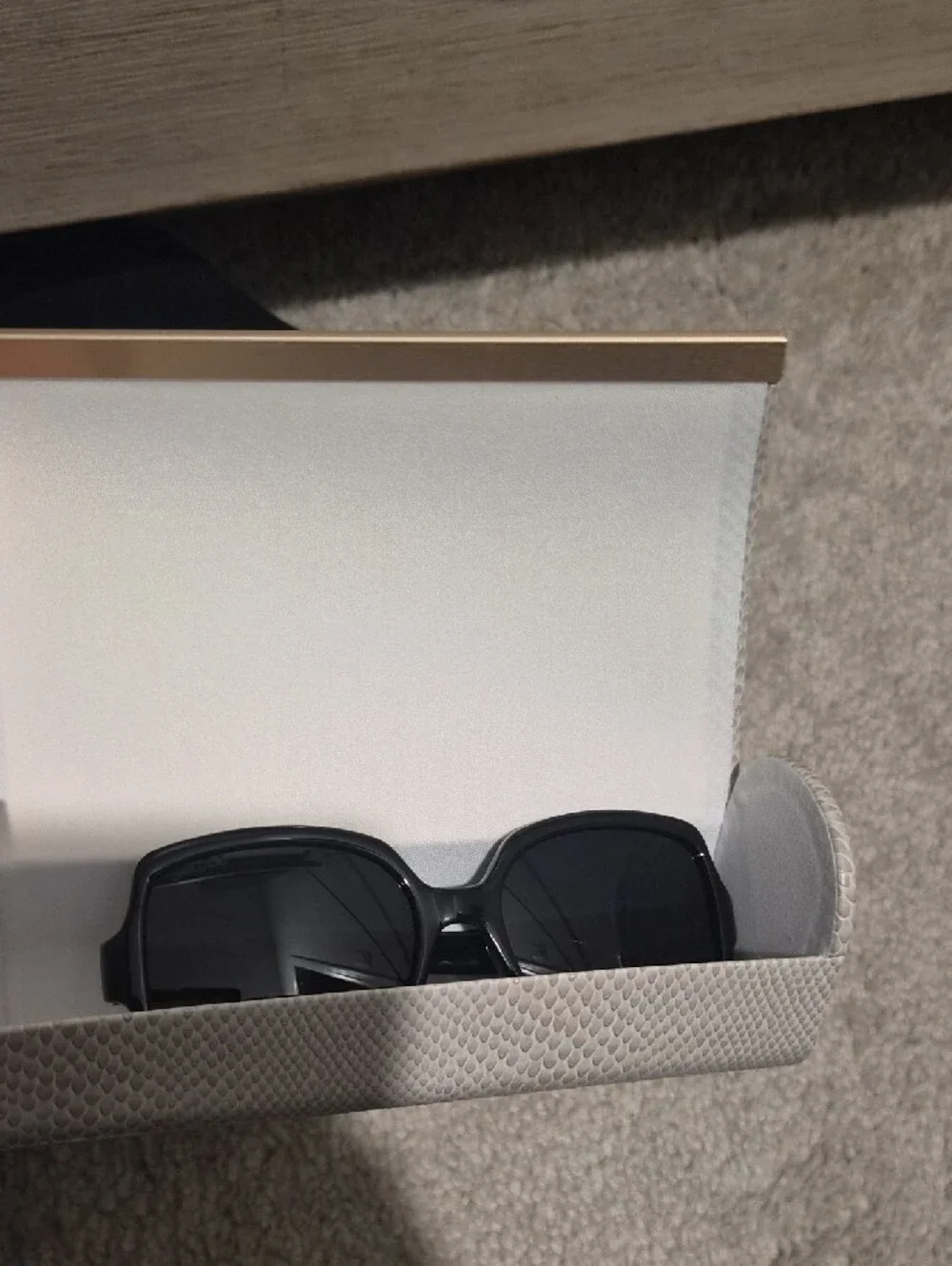 Jimmy Choo Black Oversized Fashion Sunglasses Case Included.